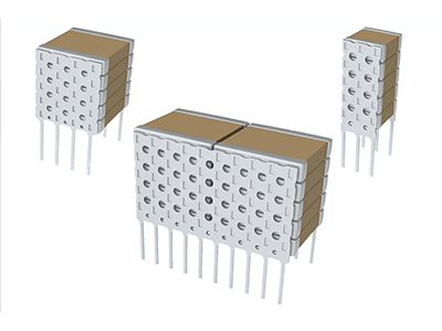 Foto Condensadores de alta capacidad para temperaturas elevadas